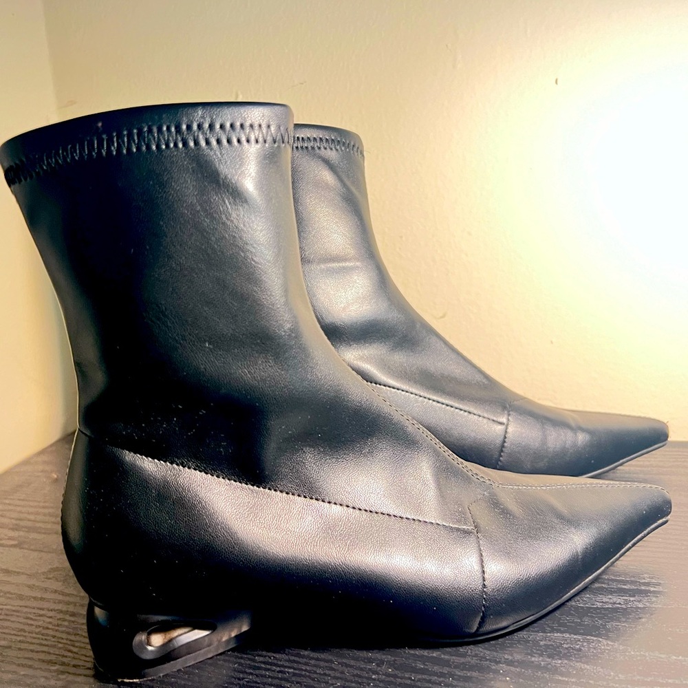 Real Leather ankle booties